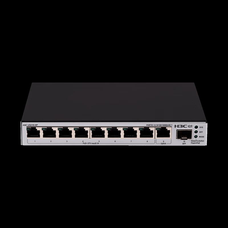 H3C US210-HP 9-Port Gigabit PoE+ Switch