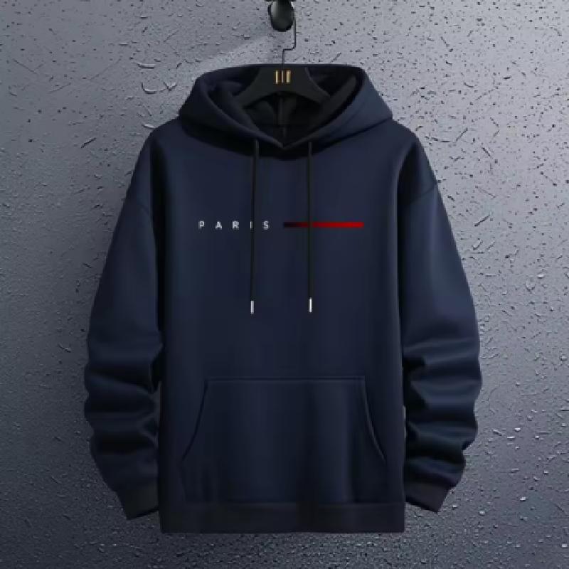 Paris Fashion Hoodies for Men All Season Daily Casual Sports Hooded Sweatshirts 2025 Male Home Outdoor Comfort Fashion Pullover