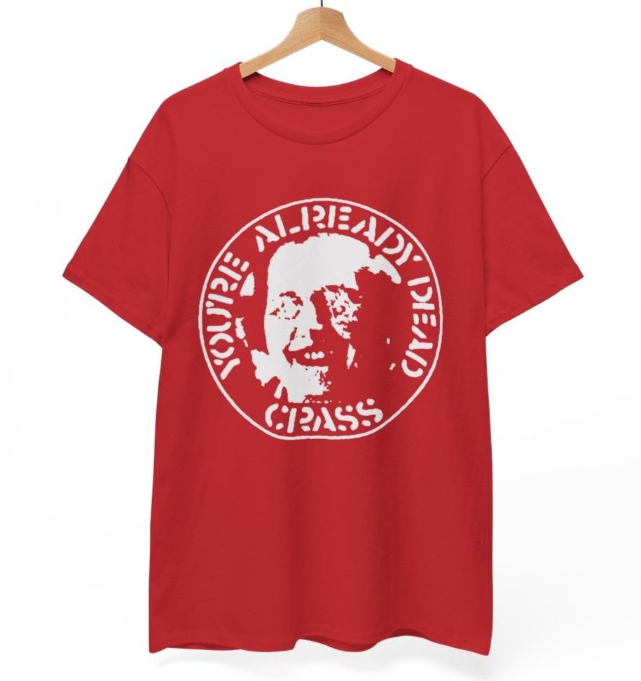 Crass - You re already dead T-Shirt, Rock Punk Gothic Unisex tee M