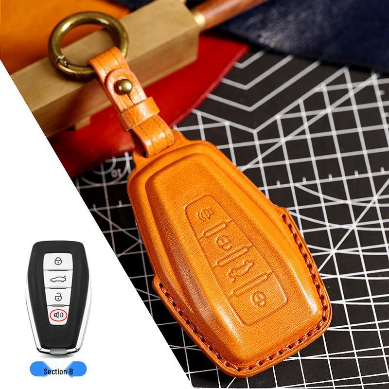 Geely Key Case for New Xingrui, Emgrand GS, Bin Yue, Xing Yue, Boyue Pro, Binrui, Icon, Vision - Male Shell Buckle