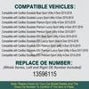Car Front Left or Right Door Handle Cover for Cadillac Escalade 2015 2016 2017 2018  Outer Door Handle Cover without Hole