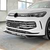 Car Front Bumper Lip Spoiler Diffuser Splitters Body Kit Aprons Cover Guard Trim For VW Tiguan MK3 Standard Edition 2024+