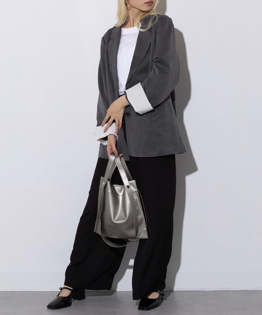 [SETUP7] [BEAURE] Cow Leather Tote Bag with 2 Handle Designs and Thin Gusset, B-22197 (Mini Size Special Order) 225500209 MULTIFREE