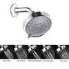 5 Modes High Pressure Shower Head 4Inch Sprayer Adjustable Rainfall Shower Head Sprayer Bathroom Fixture Faucet Replacement Part