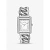 Mini Emery Pavé Silver-Tone Curb Link Watch MK7438