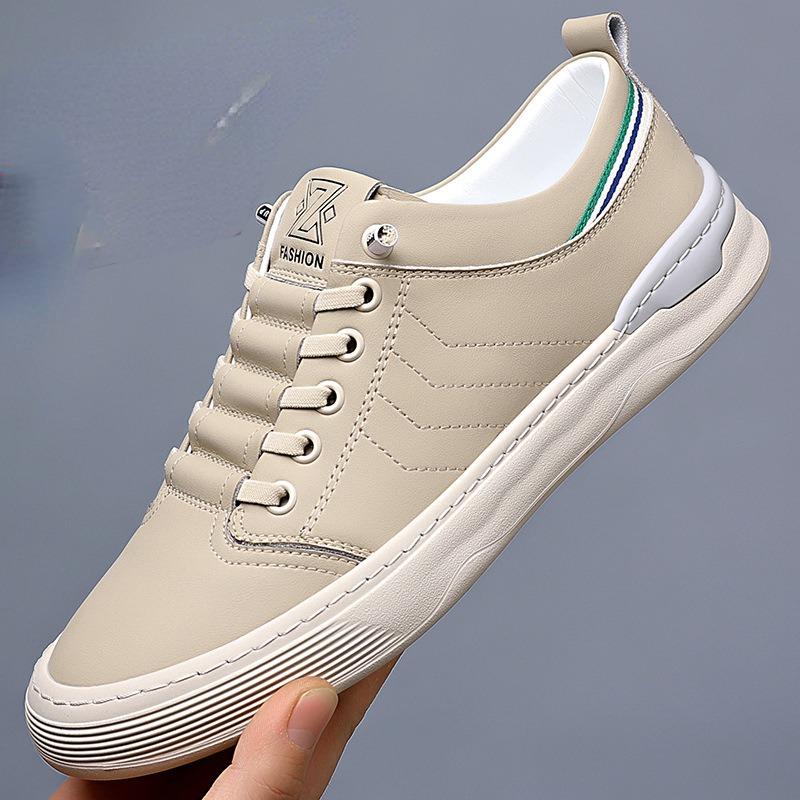 Fashion Spring Autumn New Hand-stitched Man Board Shoes Fashion Korean Version Light Solid Color Male Shoes Casual Men's Sneakers