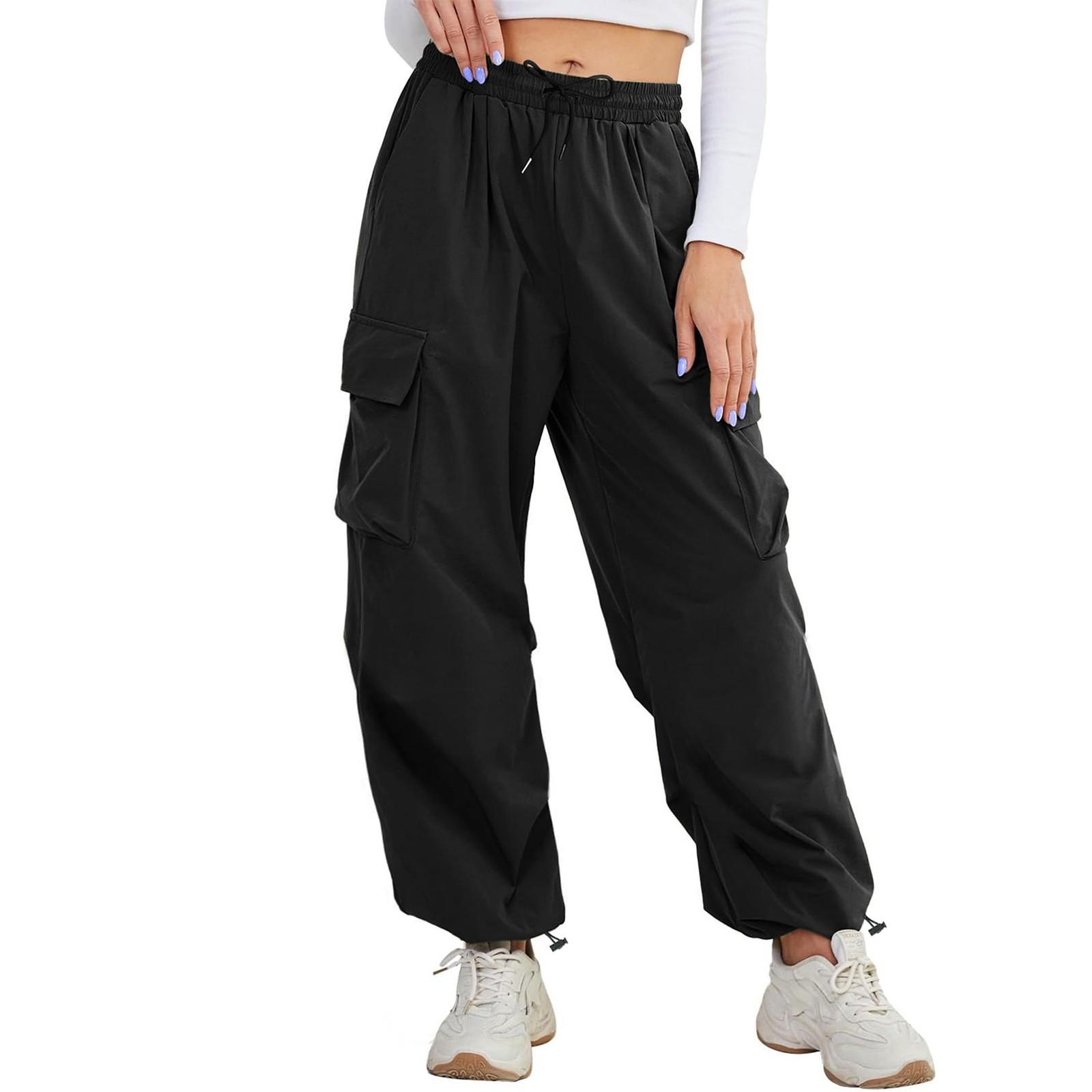 

Женские зимние спортивные штаны, однотонные повседневные брюки, женские флисовые спортивные штаны, широкие прямые брюки S чёрный