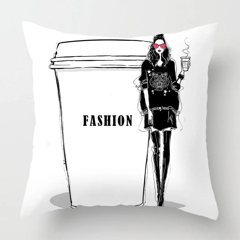 Nordic Fashion Water Cup Pillowcase Women's Favorite x Pillowcase Cushion Cover Sofa Home Decor Living Room Decor x