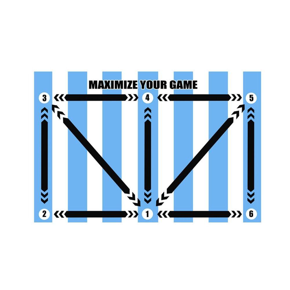 Enhance Ball Control Skills Soccer Training Mat Rubber Non Slip Exercise Mat