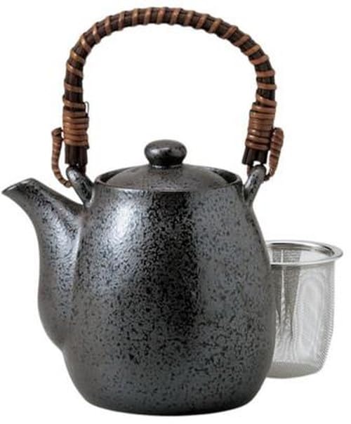 Black Crystal Teapot basket x 9 x 12cm Teapot Setomonohonpo (with strainer) [9 400cc]