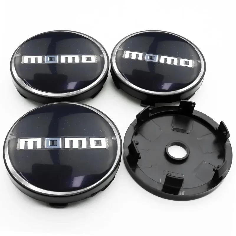 vdpc7 4pcs 56+60mm MOMO Emblem Universal Car Wheel Hub Center Cap Rim Cover Emblem Stickers For BMW Chevrolet Hyundai KIA Mitsubishi