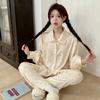 [Milk Rabbit Beckham] Early Spring New Long-sleeved Trousers Ice and Snow Silk Korean Ins Style Cartoon Rabbit Sweet Pajamas
