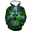 Men's Vintage Skull 3D Printed Hoodie, Men's Fashionable Oversized Hoodie, Sweatshirt, Sportswear Set, New Style In 2025