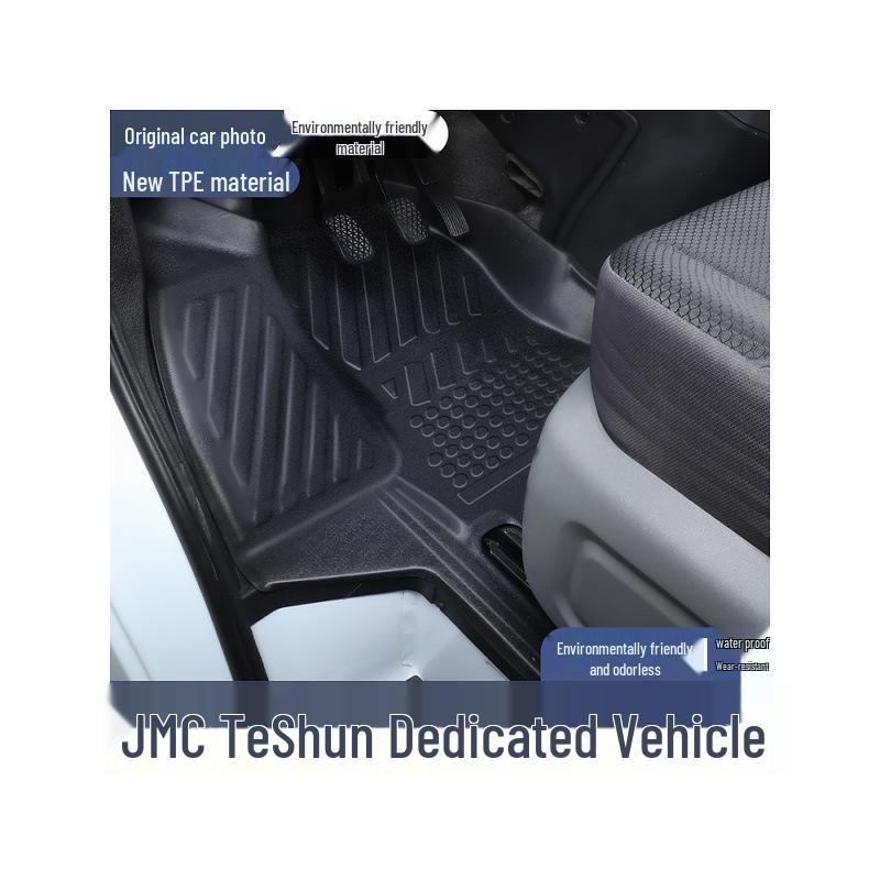 JMC Teshun TPE Waterproof Floor Mats for Front Cabin & Rear Compartment (Long/Short Wheelbase).