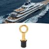 2Pcs Screw Type Compression Drain Plug Excellent Sealing Oxidation Resistant Rubber Brass Boat Drain Plug for Marine Yacht