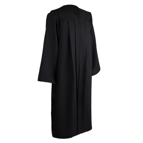 Toque et Robe de Diplôme Couleur Unie Fermeture Éclair Unisexe Mat Lâche Bachelor Cap Robe pour Adulte