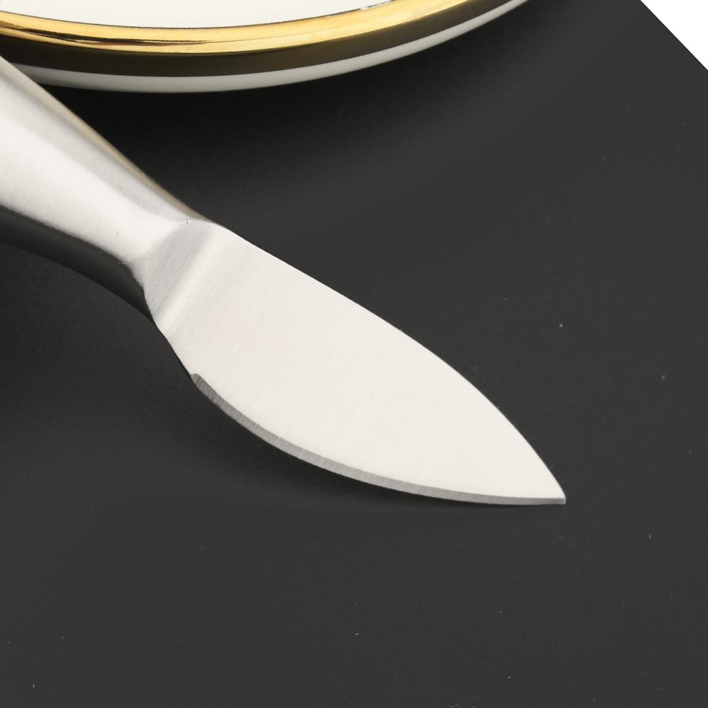 6pcs Black 4pcs Matte Cheese Knives Set High Quality Stainless Steel Handle Multiuse Divider Cheese Knife Butter Spatula Cheese Slicer