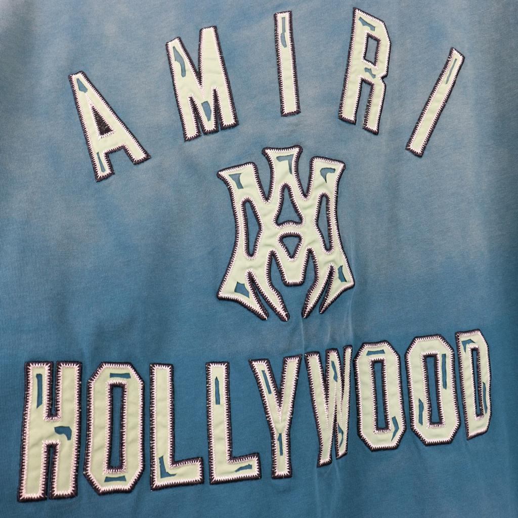 2253 Amiri 2025 Sommer Ny Herre- og Dame Løs Vasket Vintage Stor T-skjorte Par T-skjorte