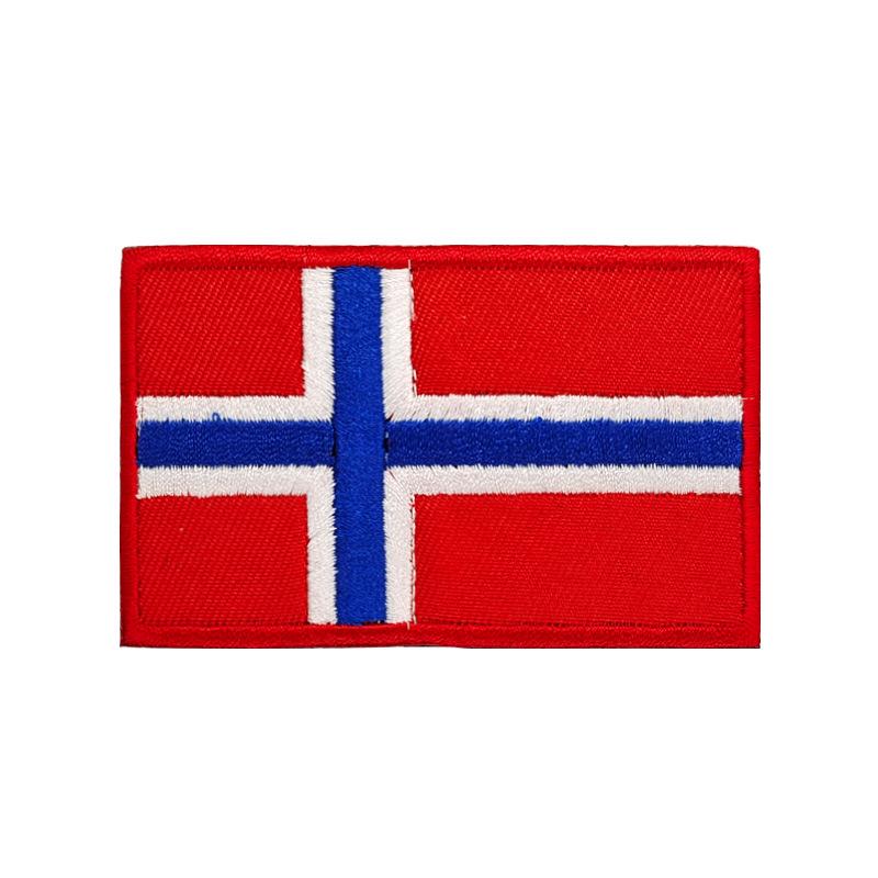 European Flags Embroidered Patches for Bags & Hats - Morale Badges with Hook, Loop & Iron-On Backing