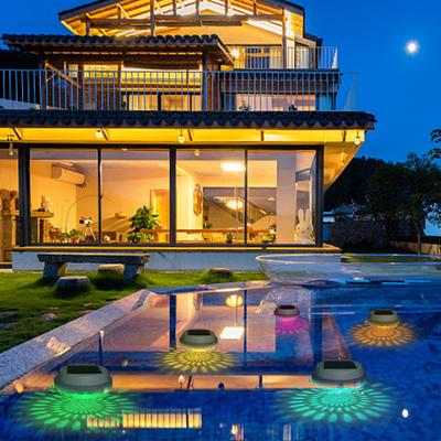 Solar Powered Floating Lights RGB Color Changing Rechargeable Pool Lights That Float for Pools Christmas Decoration Party