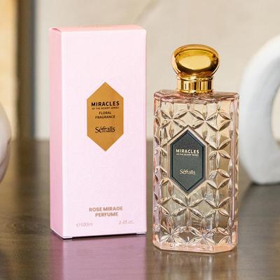 Séfralls ROSE MIRAGE PERFUME FLORAL FRAGRANCE 100ml/3.4fl.oz Fresh and Elegant, Exquisite and Luxurious, Long-lasting Fragrance,
