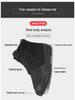 Men's Winter High-Top Canvas Boots with Velvet Lining - Warm, Durable, Cold-Proof Work Shoes