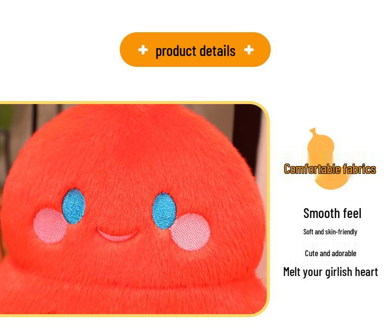 Adorable Fu Lu Gourd Plush Keychain Doll Ornament Pillow
