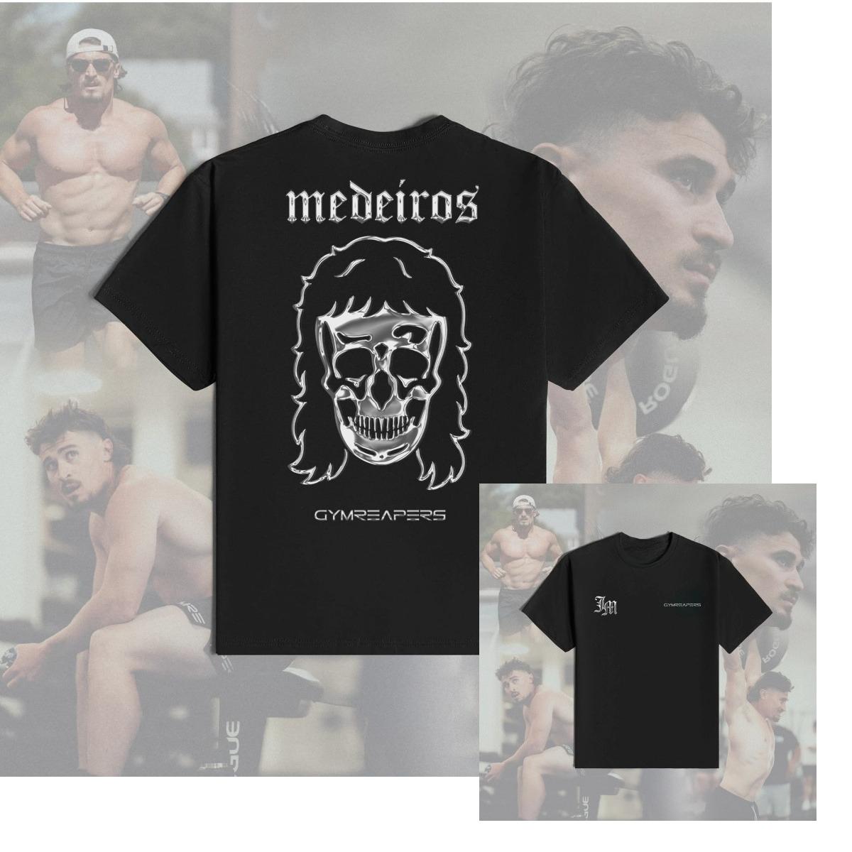 

Medeiros Signature Fitness Training Gym Leisure TShirt Mens and Womens Luxury Brand S