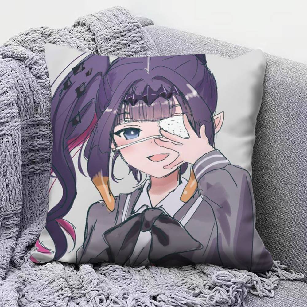 Ninomae Ina Hololive VTuber  Pillow Covers Home Sofa Cushion Covers and Aecorative Custom