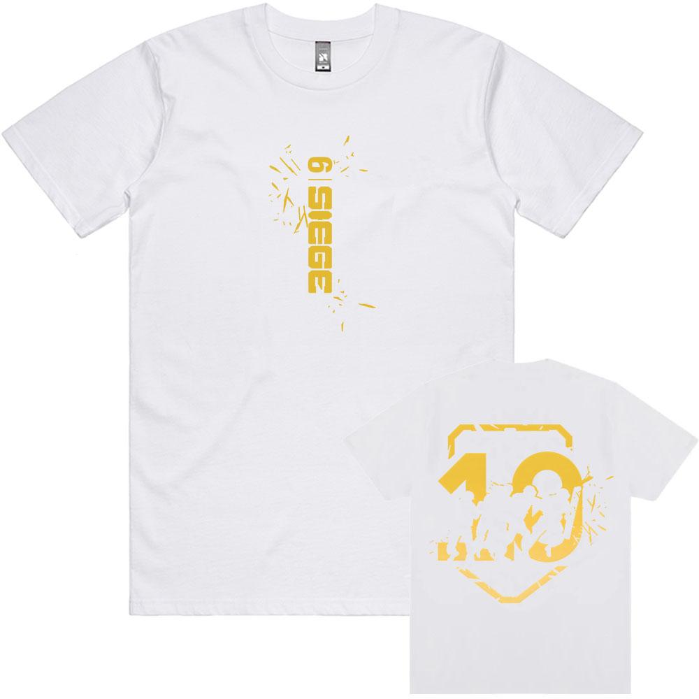 

Unisex Streetwear Rainbow6 Six Siege Game Design Tees Summer Loose Casual Men/Women T-shirt Graphic Printing Merch Tshirts Male XS белый