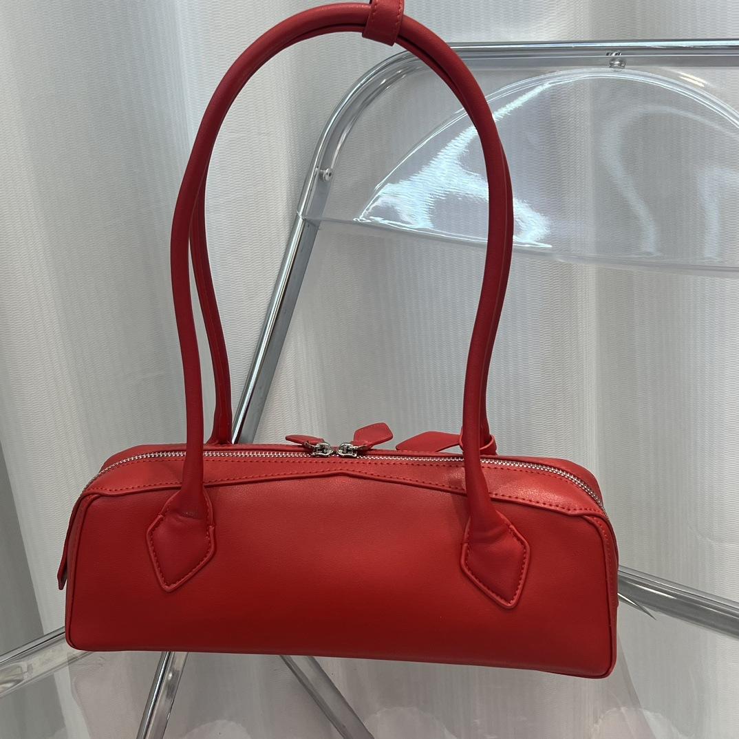 

Женская сумка из натуральной кожи с рисунком ленивой таксы, из коровьей кожи, на одно плечо, подмышечная, большой вместимости, ручная, в французском стиле 32×11×10cm красный