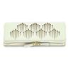 [Q0147] - 'Victoria' Light Grey Zippered Jewelry Pouch - 21x10x3 Cm