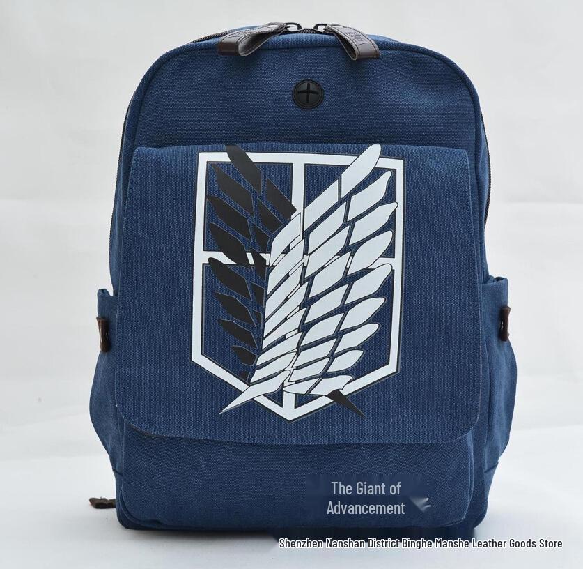 "Attack on Titan Anime Schultasche - Captain Canvas Rucksack für Studenten"