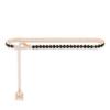 MACIER [S925] Black Mini Tennis Bracelet (Rose Gold)