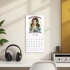 Vintage Pin Up Girl Wall Calendar – Retro American Style Monthly Hanging Art Calendar For Home Decoration