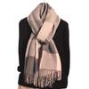 Scarf Women's New Winter Style Imitation Cashmere Knitted Color Blocked Shawl Trendy Korean Style Thickened Warm Versatile Long Scarf