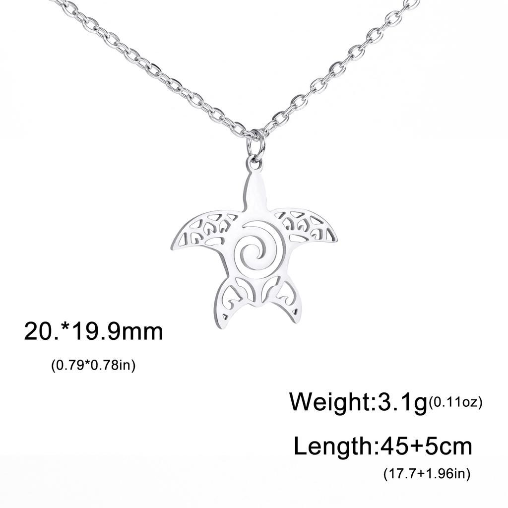 Cazador Animal Necklace for Men Women Stainless Steel Turtle Pendant Necklace Jewelry Gift Trend 2025 Birthday Gift Wholesale
