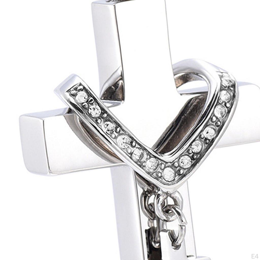 Double Cross Cremation Pendant Jewelry for Ashes Wedding Graduation Gifts