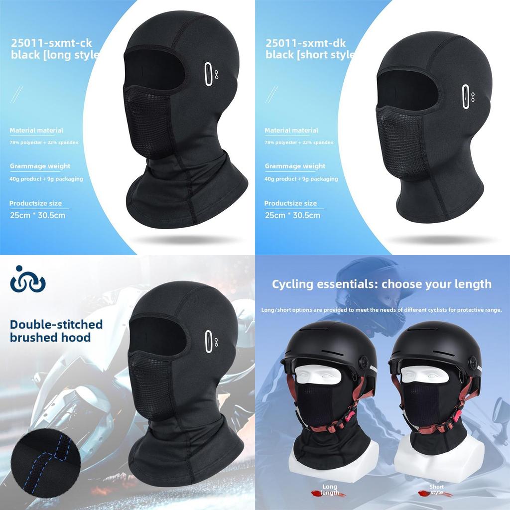 Polyester Motorcycle Face Mask With Breathable Mesh For Winter Riding Comfort
