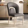 Italian Modern Minimalist Dining Chair, Light Luxury Casual for Dining Table, Hotel, or Mahjong with Backrest.