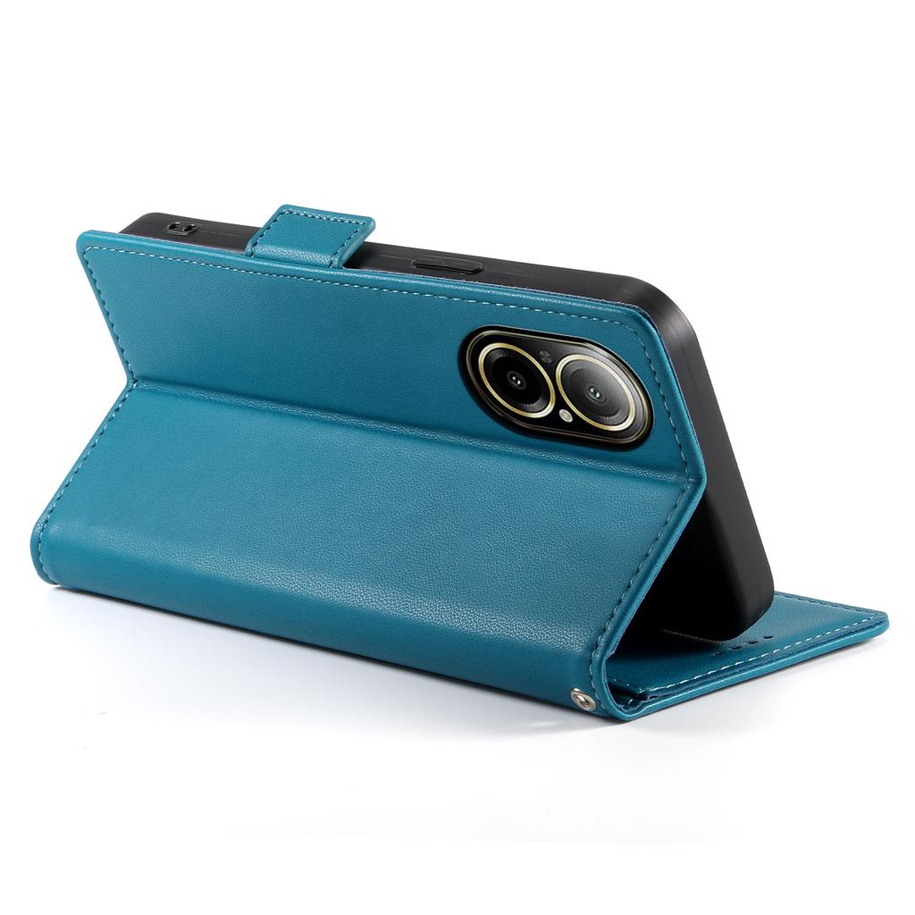DF-010 For Realme C67 4G Case Leather Wallet Phone Cover with Magnetic Clasps