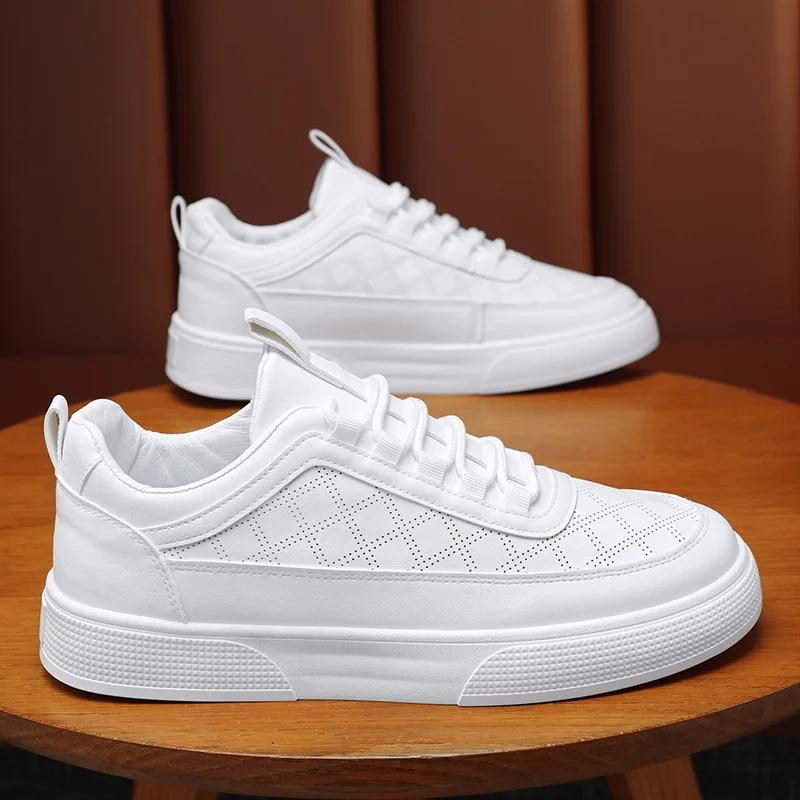 Spring Leather Men's Shoes Comfort Men Casual Shoes Wear-resistant Thick-soled Men Flats  Male Sneakers Zapatillas De Hombre
