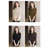 Korean Fake Two-piece Shirt Knitted Women's Spring Autumn Fashion Loose Sweater Bottoming Shirt Knitwear
