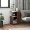 VidaXL Side Table Brown Oak 36x30x56 Cm Engineered Wood 815191