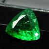 Natural Green Emerald Loose Gemstone 7 Ct Trillion Cut Colombian for Jewelry Making and Crafts