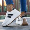 Damen Sommer Netz-Sneaker - Atmungsaktive Schnürschuhe mit dicker Sohle zum Gehen, Runde Zehenpartie, Leichte Sportschuhe
