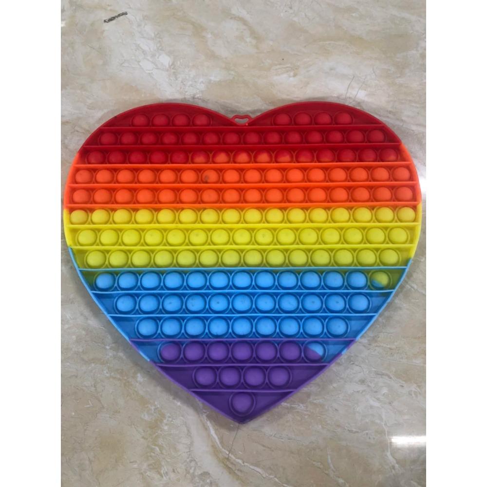 Große Größe 30*30cm Riesige Fidget Spielzeuge Regenbogen Antistress Drück sie Blasen Fidget Spielzeuge Stressabbau Spielzeug für Kinder Erwachsene