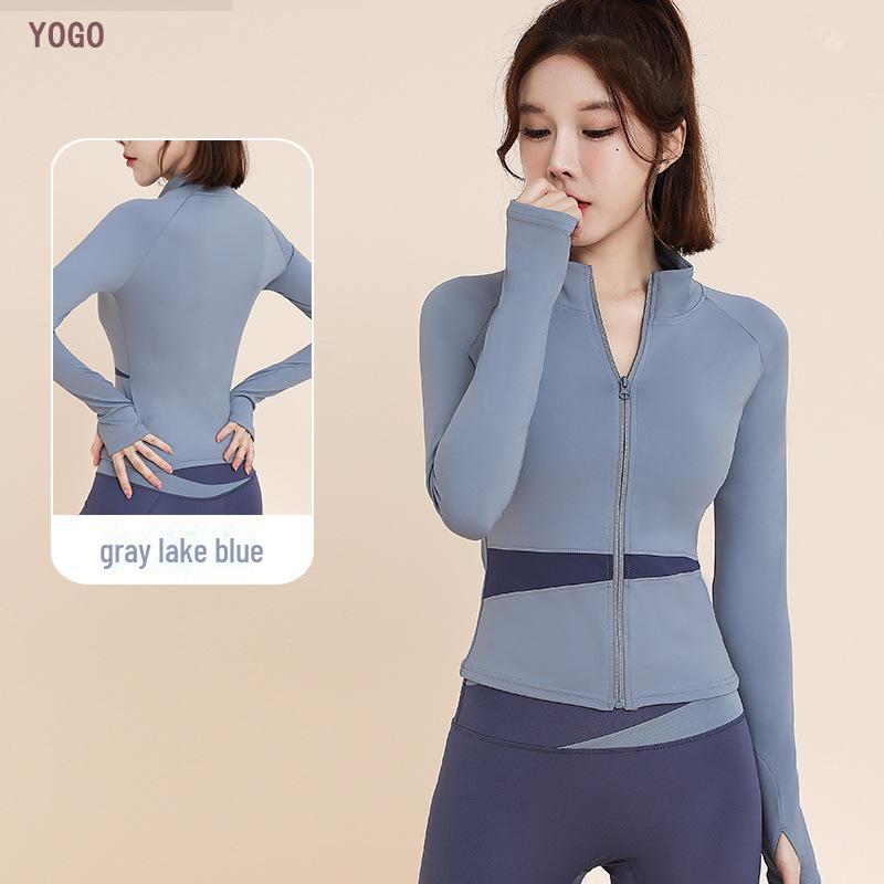 Women's Yoga Fitness Sportswear Set - Yoga Tops & Running Suits with Sun Protection.