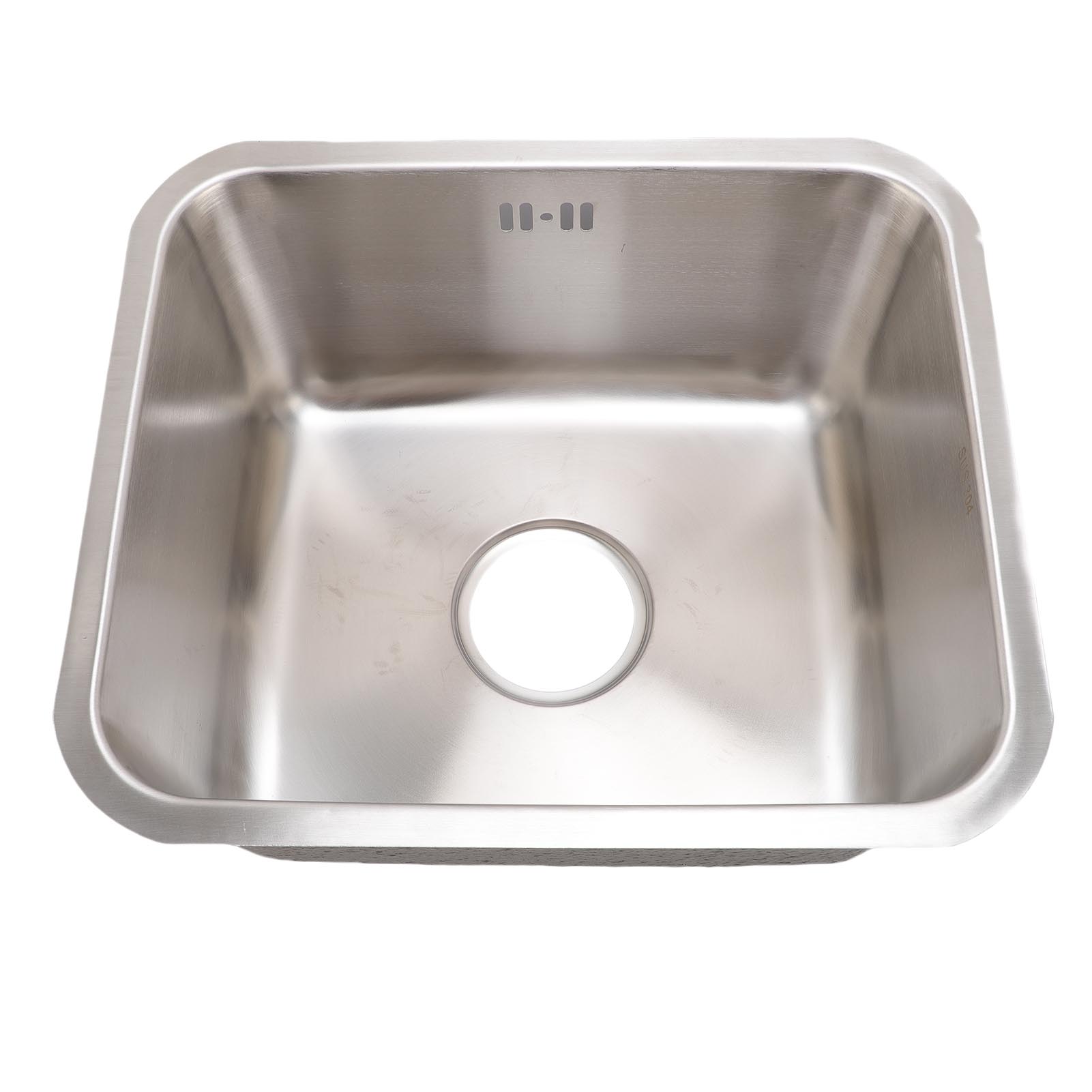 Bar Sink Rectangular Undermount Kitchen Sink Stainless Steel Under Counter Single Bowl Sink 15.75x13.78x7.48in