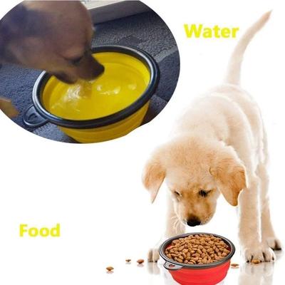 Evcil Hayvan Katlanabilir Silikon Kase Katlanabilir Köpek Maması Kabı Su Büyük Açık Hava Evcil Hayvan Seyahat Kabı Taşınabilir Yavru Köpek Maması Kabı Besleyici